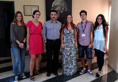 José Luis Trejo with his team